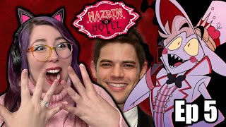 1 FANGIRL  Hazbin Hotel Episode 5 quotDad Beat Dadquot REACTION  Zamber Reacts [upl. by Sucul508]