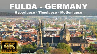 FULDA  GERMANY  4K  City Tour  Hyperlapse Timelapse Motionlapse [upl. by Rothschild]