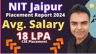 MNIT Jaipur Placement Report 2024 BTech MTech MBA Placement Highest Package Average Package CSE [upl. by Ayama]