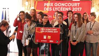 Goncourt lycéens 2017  16 novembre  proclamation [upl. by Anitreb634]