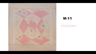 Sew It Seams Dear Jane block M11 [upl. by Marleah]