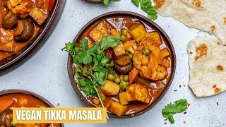 How To Make Vegan Tikka Masala With Tofu And Cauliflower  Blondelish [upl. by Nitnert]