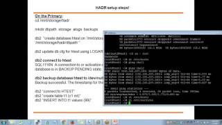 HADR setup in DB2 LUW [upl. by Kari910]