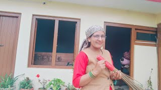 home deep cleaning💕🌺 बरसात के बाद घर का बुरा हाल 😭 Pahari village life [upl. by Nivrek]