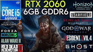 RTX 2060  I5 10400 amp 32GB Ram  Test In 14 Games In 2024 [upl. by Aridaj235]