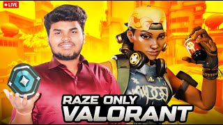 ðŸ”´VALORANT LIVE  RAZE MOVEMENTS  RANK PUSH valorant live [upl. by Nytsirk896]