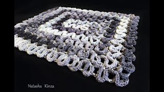 КОВРИК КРЮЧКОМ ЗА 3 ЧАСА knitted carpetgestrickter Teppich [upl. by Noinatrad]