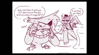 Hazbin Hotel huskerdust comic dub by trionatribblescore [upl. by Leahpar]