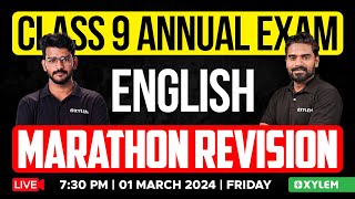 Class 9 Annual Exam  English  Marathon Revision  Xylem Class 9 [upl. by Katharyn85]