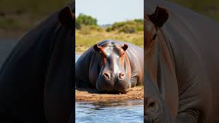 Hippo vs Crocodile Who would win in a fight [upl. by Neala536]