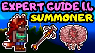 TERRARIA SUMMONER PROGRESSION GUIDE 2 Terraria 14 Expert Summoner Imp Staff Skip Early Hellstone [upl. by Idihsar]