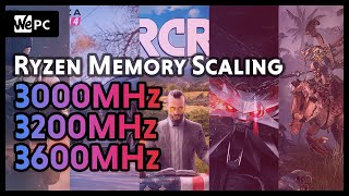 3000MHz vs 3200MHz vs 3600MHz DDR4 RAM with Ryzen 9 3900X  WePC [upl. by Ahsiugal]