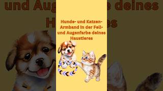 Hunde oder Katzenarmband in den Farben deines Tieres tierarmband katzenarmband hundearmband [upl. by Eltsyrc895]