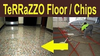 TERRAZZO FLOOR INSTALLATION  Terrazzo floor design  Terrazzo floor grinding [upl. by Loni]