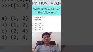 Fast Python MCQ Solution  Learn Python in 60 Seconds infytqmcq infytq shorts infytqpython [upl. by Pansy]