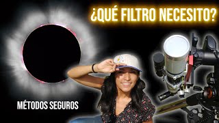 ¿Cómo observar un eclipse con CUALQUIER TELESCOPIO  Métodos seguros [upl. by Ainig]