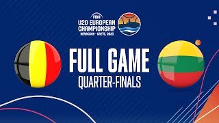 QUARTERFINALS Belgium v Lithuania  Full Basketball Game  FIBA U20 European Championship 2023 [upl. by Azilanna]