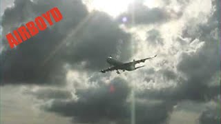 Air Canada Airbus A340 landing Hong Kong Kai Tak Airport 香港 啟德機場 Kowloon City Mall [upl. by Anelaf]