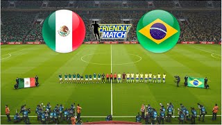 MEXICO vs BRAZIL  INTERNATIONAL FRIENDLY MATCH 2024 [upl. by Hgieleak]