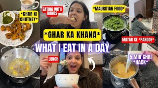 Realistic Ghar ka Khaana😍 What I eat  Dal chawal Mauritian food Pakode [upl. by Eeral378]