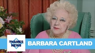 Barbara Cartland  Thames News [upl. by Ranite]