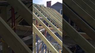 Rafter Стропила construction roof rafter dewalt строительство кровля крыша стропила asmr [upl. by Lleuqar]