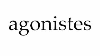 How to Pronounce agonistes [upl. by Netsreik]