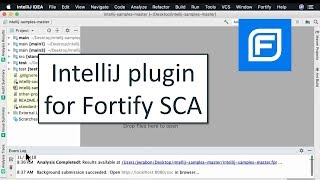 IntelliJ plugin for Fortify SCA 2018 [upl. by Annahsal]