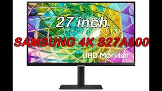 Samsung 4K UHD Monitor 27 Inch S27A800 S80A with HDR 10  Monitor Terbaru dari Samsung [upl. by Rifkin]