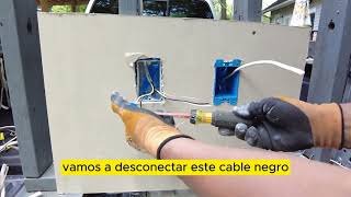 Cómo instalar un tomacorriente sin dañar la tabla roca en una instalación ya existente outlet [upl. by Krause]