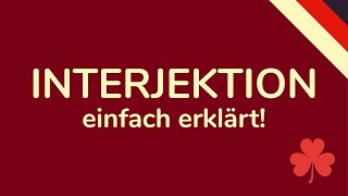 INTERJEKTION  schnell amp einfach erklärt rhetorische Mittel animiert 🇩🇪 [upl. by Hutchins442]