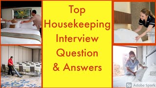 Housekeeping Interview Question and Their best Possible Answer [upl. by Evans]