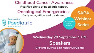 Childhood Cancer Awareness Oncological emergencies and early warning signs in children [upl. by Tyika697]