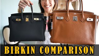 HERMES BIRKIN 25 amp 30 COMPARISON  KAT L [upl. by Orvil]