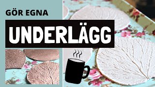 Gör underlägg av lera  DIY [upl. by Gusti]