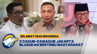 Kampanye 3 Paslon CagubCawagub Jakarta Menuju Pilkada 2024  Selamat Pagi Indonesia [upl. by Neelyaj]