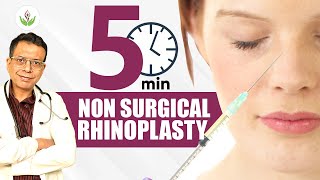 Non Surgical Rhinoplasty 👃5 Min Nose Job in India by Dr Sandeep Bhasin  Care Well Medical Centre [upl. by Nyllij]