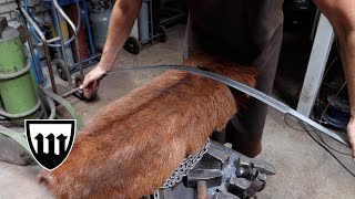 Forging a double fullered sword part 2 heat treatment [upl. by Gnivri866]