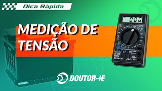 Medição de tensão elétrica com multímetro  DoutorIE [upl. by Cass]