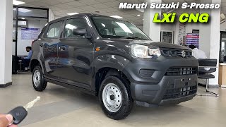 2024 Maruti Suzuki S Presso Lxi CNG  Best CNG Car Under 6 Lakh  S presso base model 2024 [upl. by Vitia25]