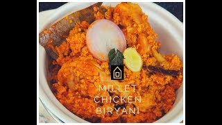 Proso Millet Chicken Biryani  Proso Millet  Hyderabadi Style [upl. by Emlin]