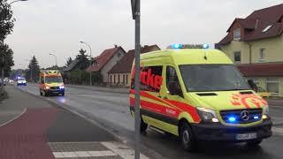 Fricke Krankentransporte KTW  DRK Wittenberg RTW  NEF [upl. by Nivled800]