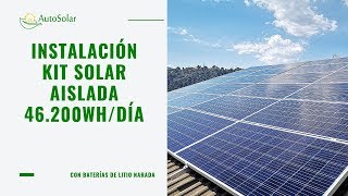 Instalación Solar Vivienda Aislada 46200Whdía [upl. by Charline]