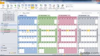 Outlook Tutorial  How to work with multiple calendars [upl. by Stucker]