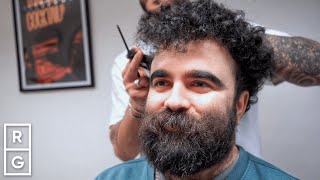 He Got a Hair amp Beard TRANSFORMATION After “Struggling To Go The Barbers” [upl. by Catto406]