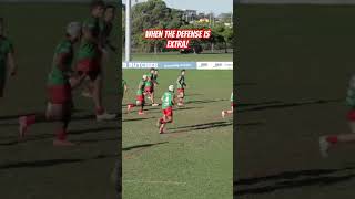 Rugby League How to Stop a Rampaging Forward 🏉😳💥 [upl. by Breana]