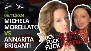 Michela Morellato vs Briganti  Fck Hollywood Deep State e Parenzo  La Zanzara del 0611204 [upl. by Teagan772]