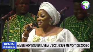 CULTURE  AIMÉE HOVINOU EN LIVE À LECC JÉSUS ME VOIT DE ZOGBO [upl. by Edme]