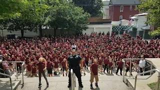 Police Officer Wiggle Dance hundreds of kids Beberly amp Bradley [upl. by Hengel]