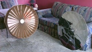 How to make a Parabolic Dish Solar Cooker  simple detailed instructions  DIY solar death ray [upl. by Giacobo]